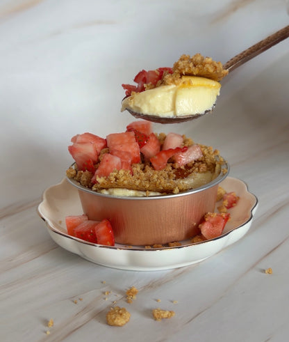 strawberry crumble